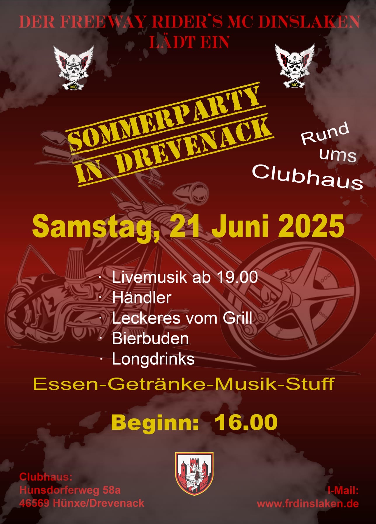 Sommerparty beim FRMC Dinslaken